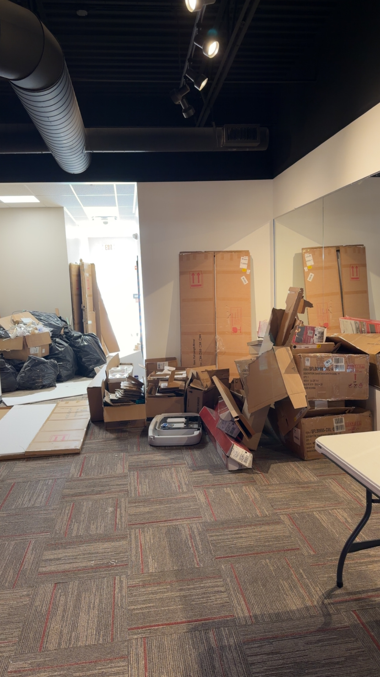Commercial cleanout before